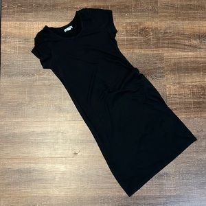 Extreme Sleeve Linen Midi Dress 